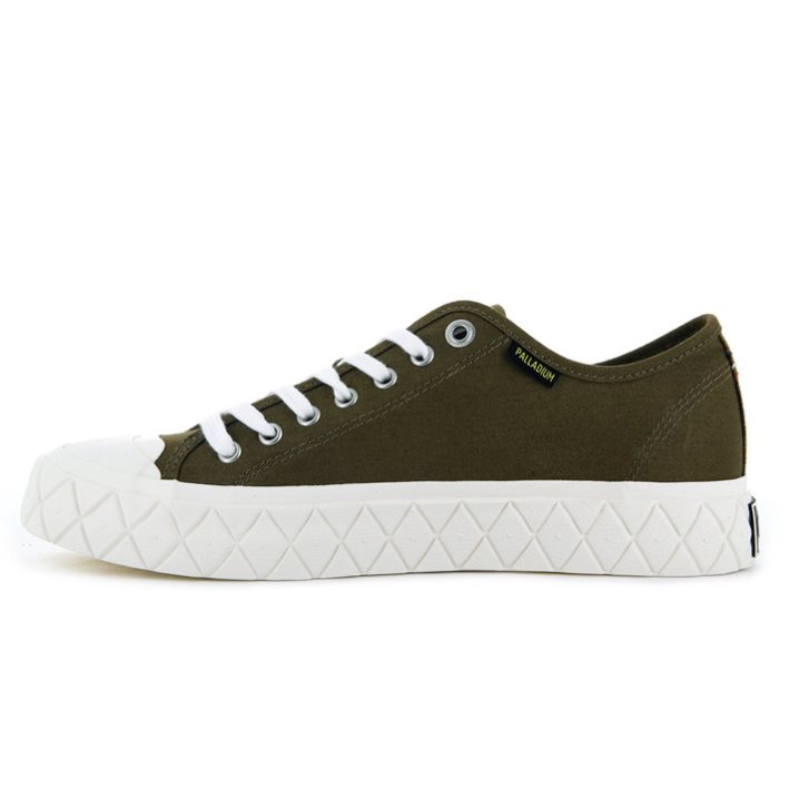 Baskets Palladium Palla Ace Tela Low Tops Homme Marron | FR DGP438B